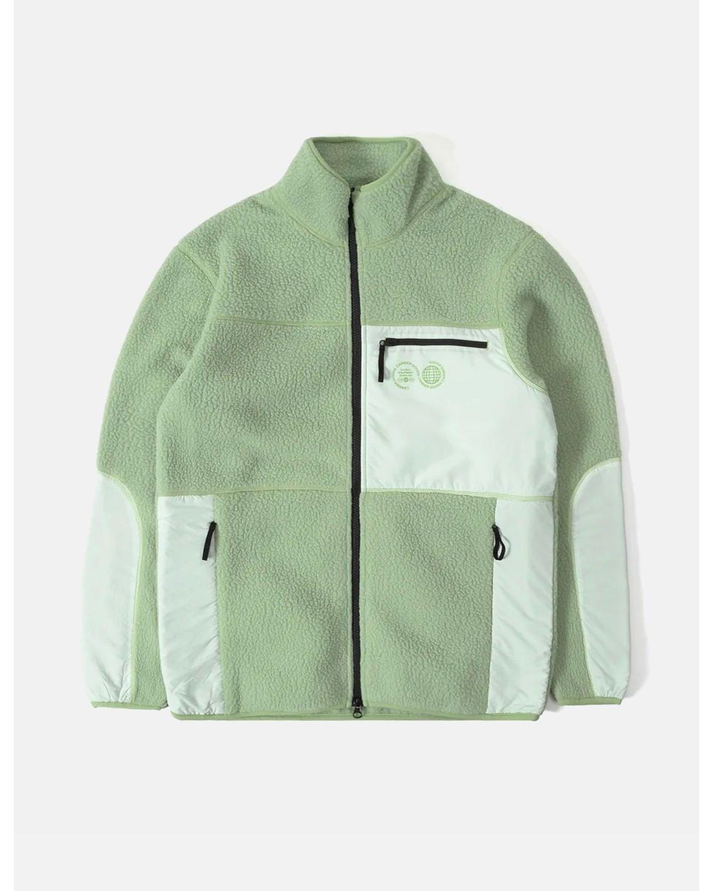Purple Mountain Observatory Green Borg Fleece Jacket for men