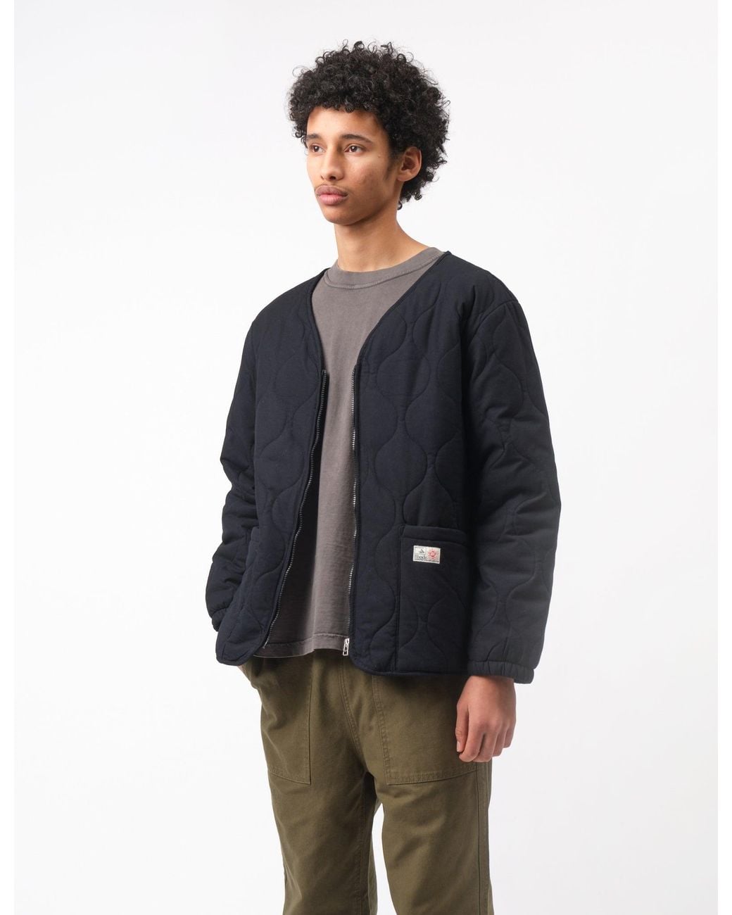 BHODE Blue Quilted Jacket for men