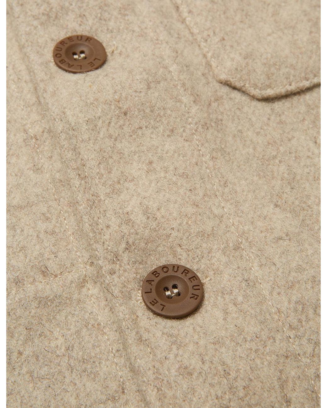 Le Laboureur Natural Burel Wool Work Jacket for men