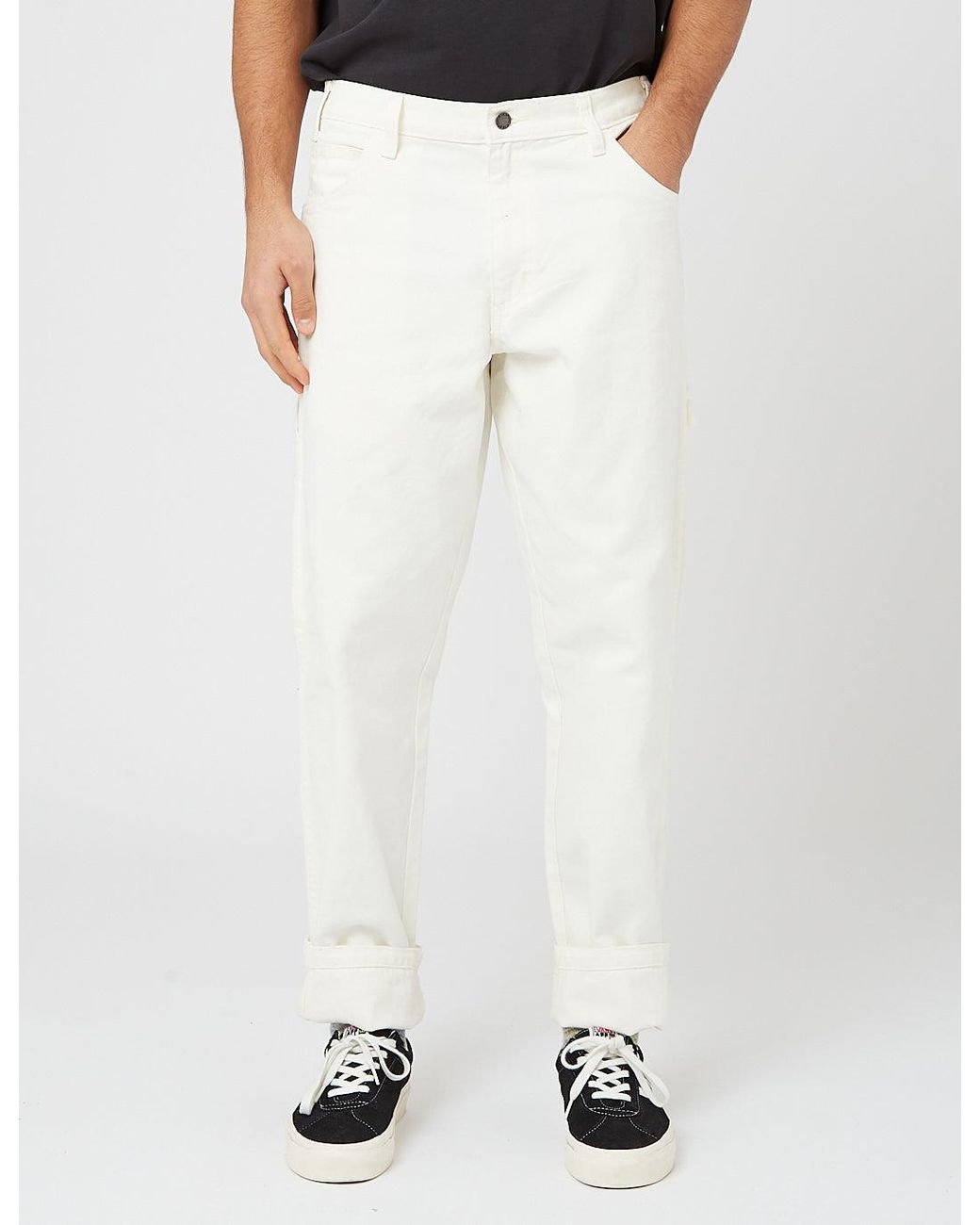 Dickies White Dc Carpenter Pant for men