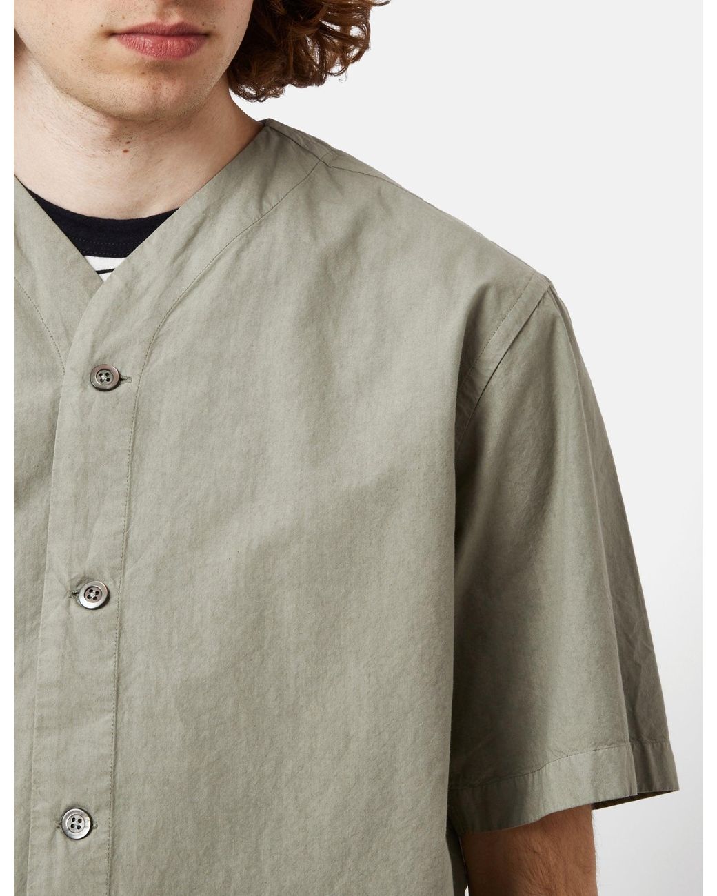 Norse Projects Erwin Typewriter Short Sleeve Shirt in Grey for Men