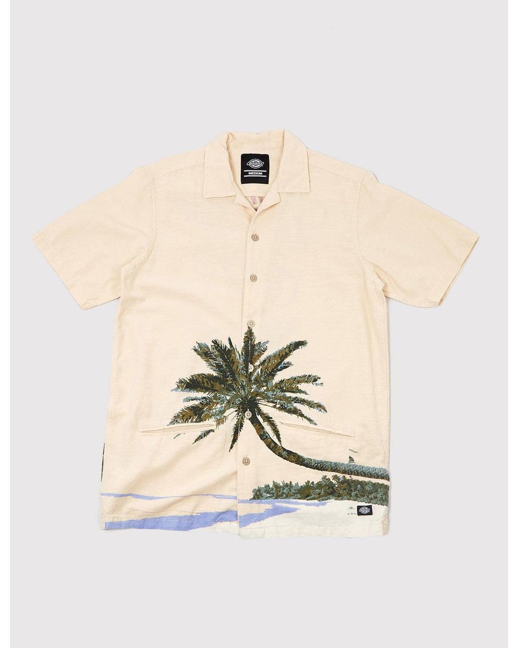 Dickies Natural Hawaiian Gardens Short Sleeve Shirt for men