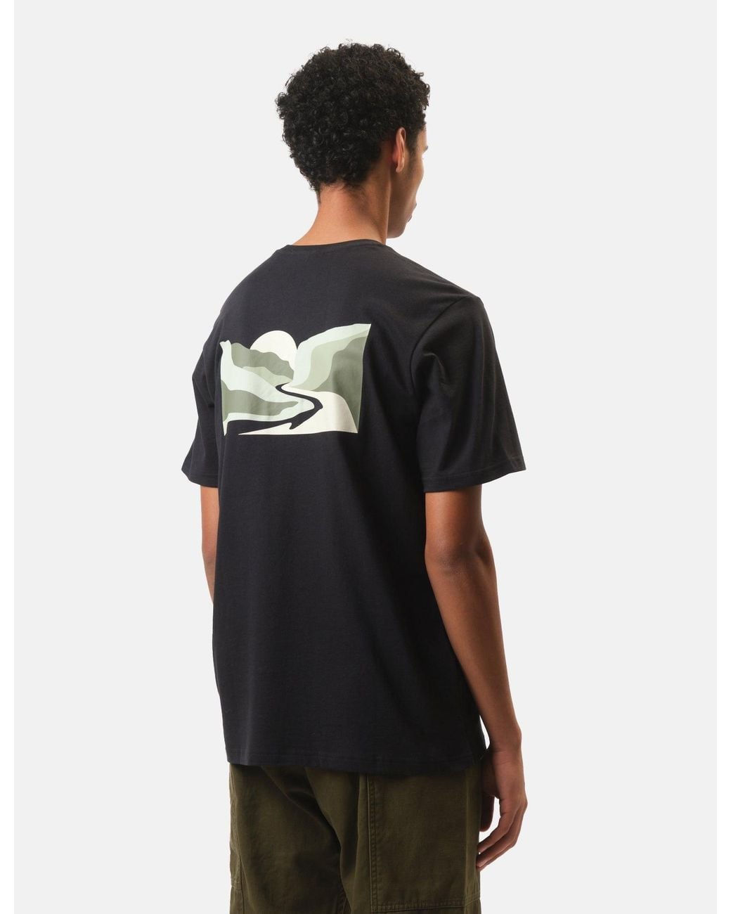 Columbia Black Explorers Canyon Back T-Shirt for men