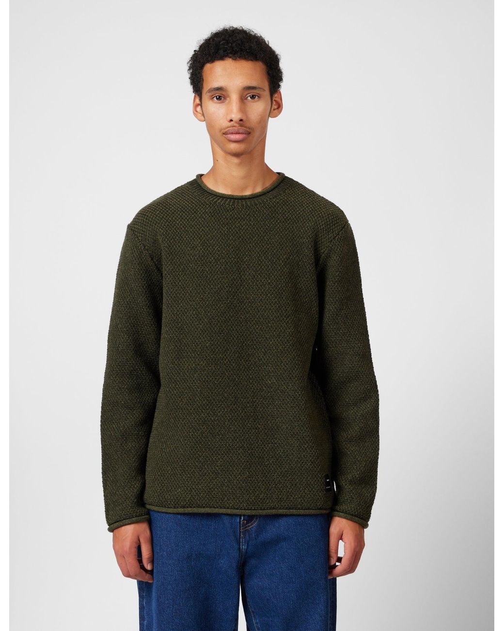 FINISTERRE Green Barents Jumper (Wool Mix) for men