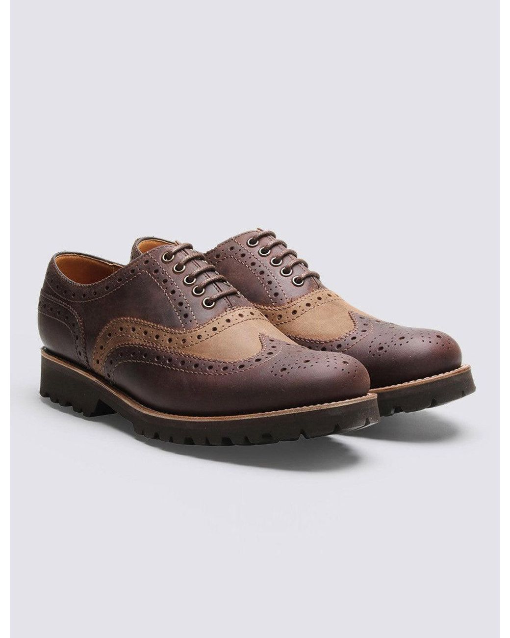 GRENSON Brown Stanley Commando Brogue for men