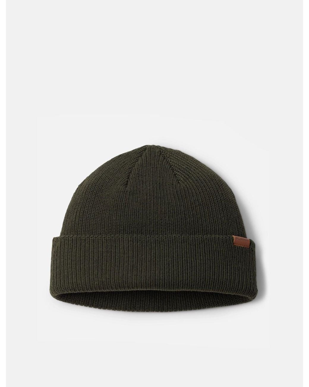 Columbia Black Portside Fisherman Beanie Hat for men