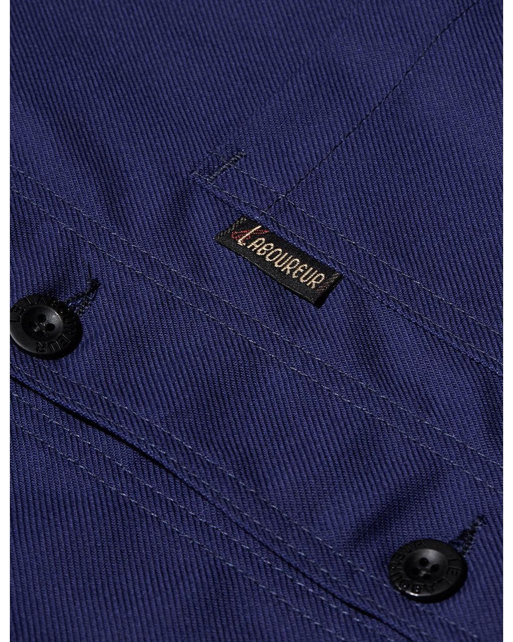 Le Laboureur Blue Cotton Work Jacket for men
