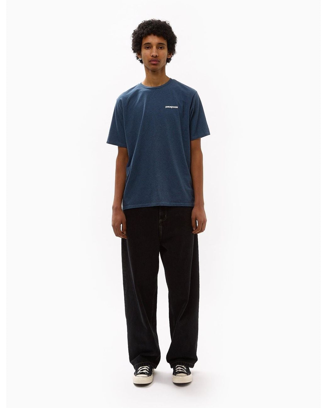 Patagonia Blue P-6 Logo Responsibili-Tee T-Shirt for men