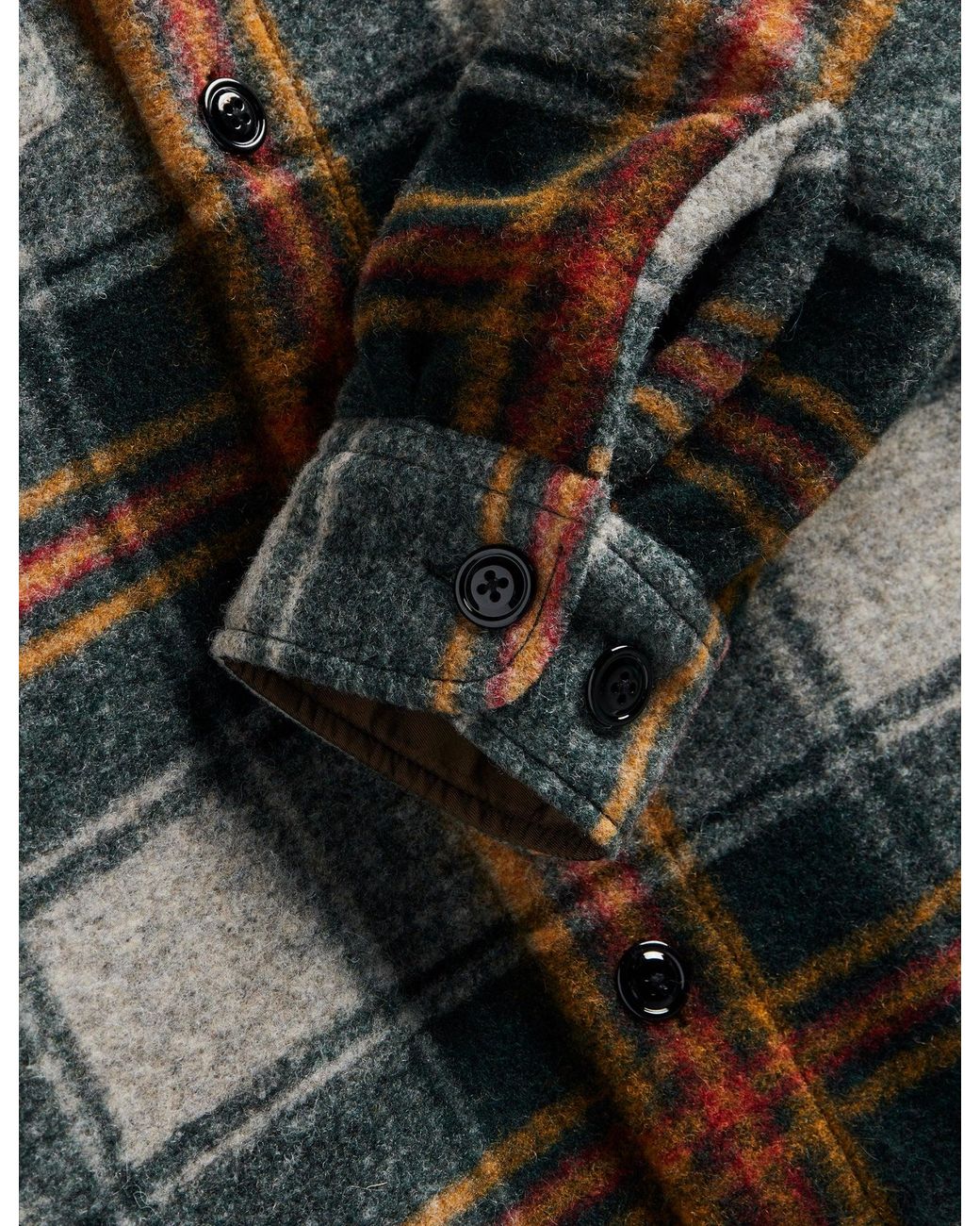 Portuguese Flannel Gray Gauli Overshirt for men