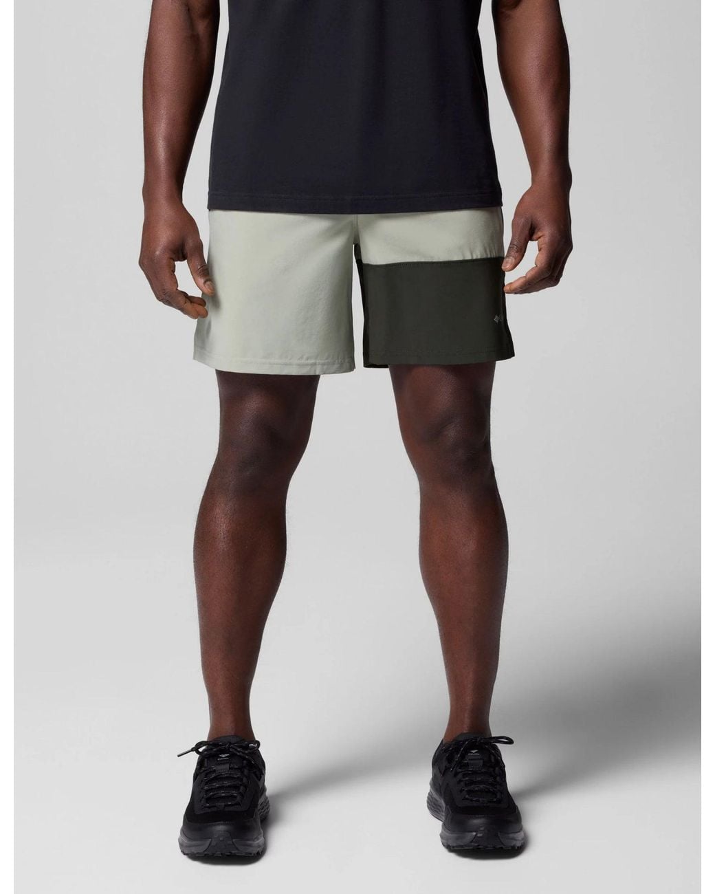 Columbia Black Hike Colour Block Shorts for men