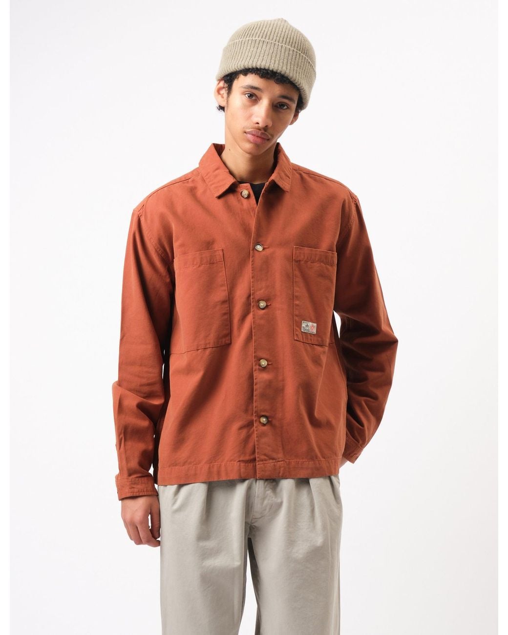 BHODE Red Hunting Overshirt Twill for men