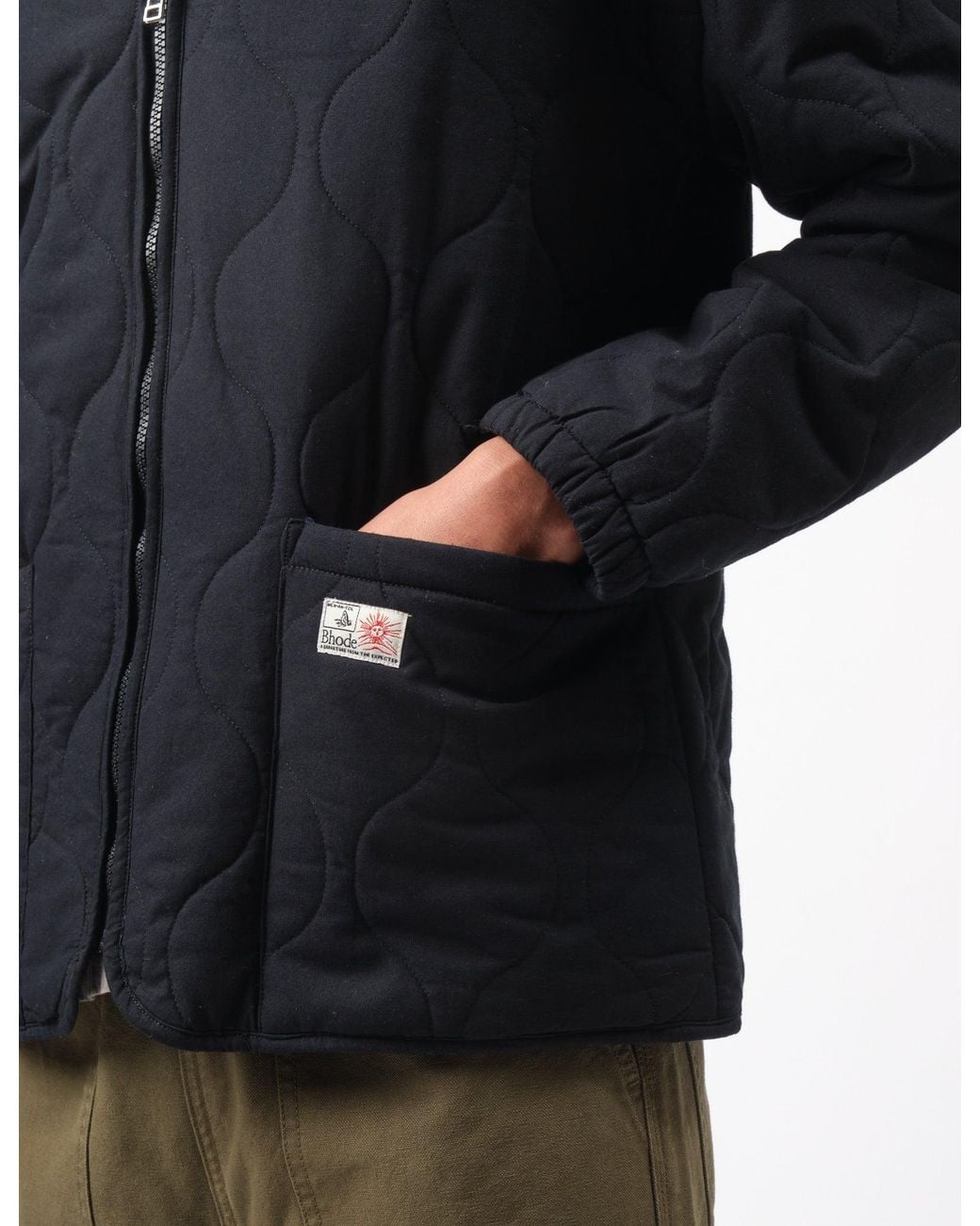 BHODE Blue Quilted Jacket for men