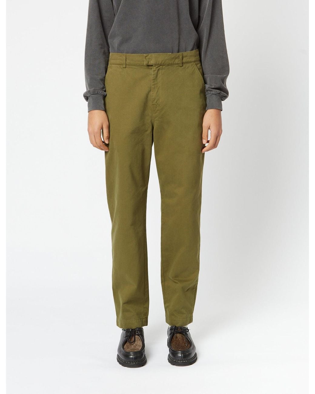 BHODE Green Everyday Pant Italian Cotton (Relaxed, Straight) for men