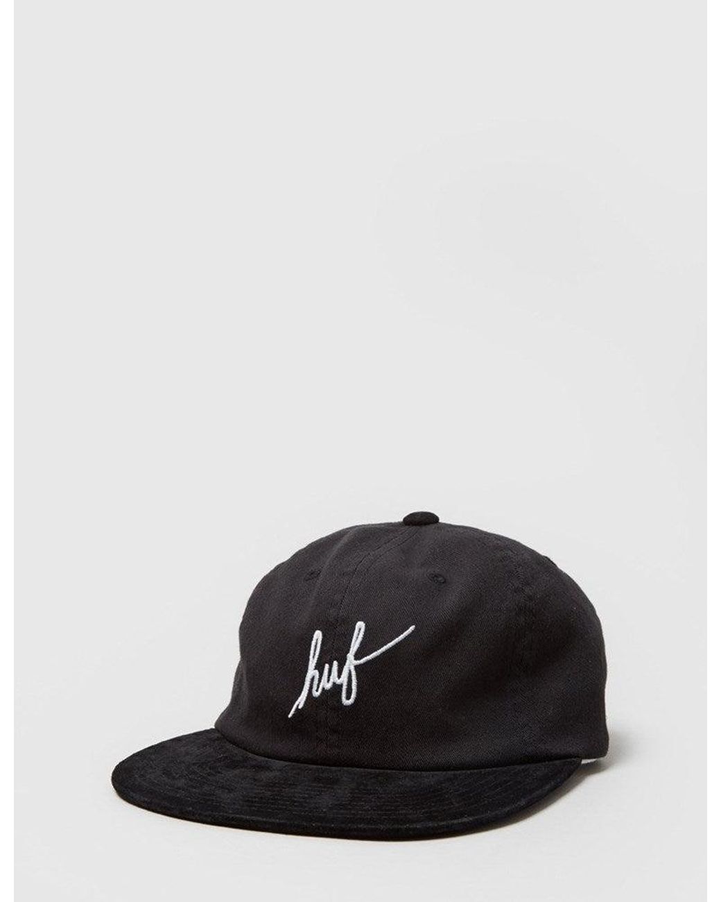Huf Black Script 6 Panel Cap for men