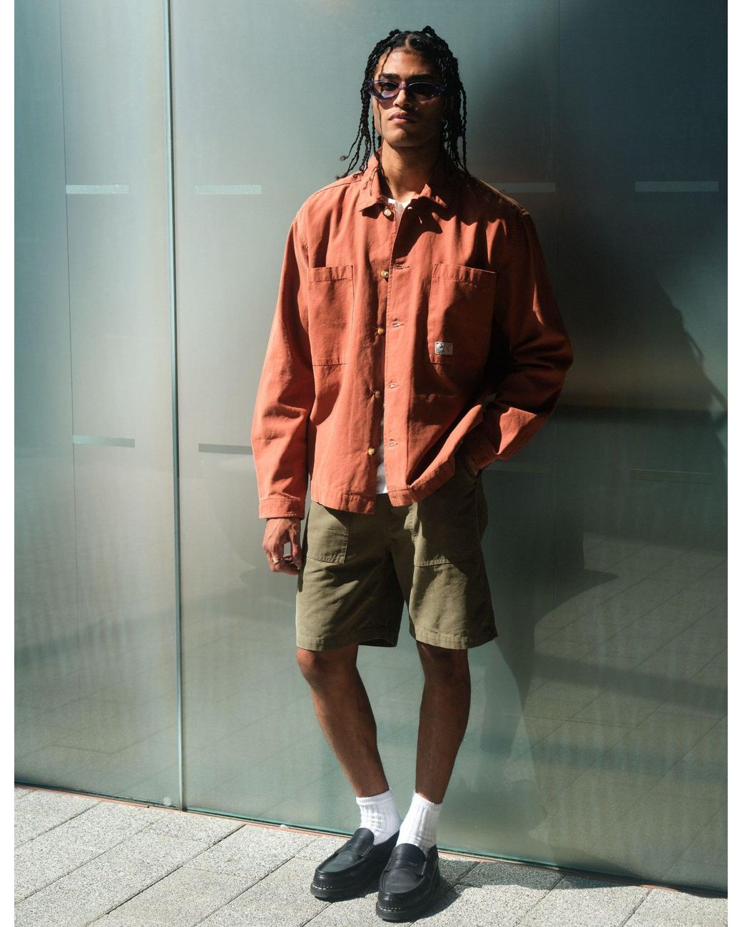 BHODE Red Hunting Overshirt Twill for men