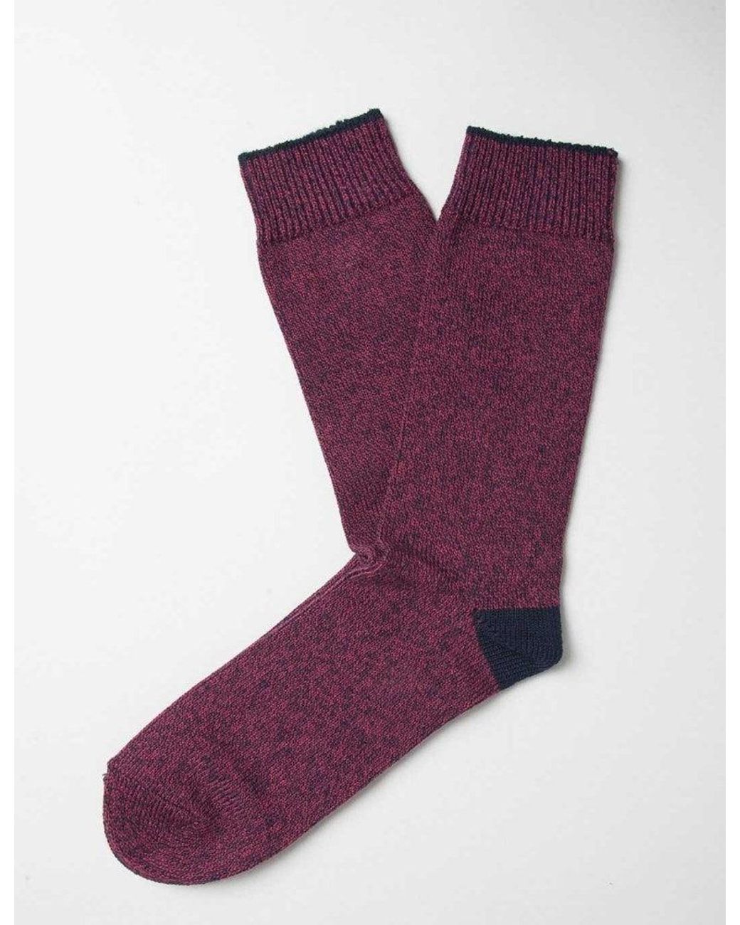 Democratique Socks Purple Relax Twister Socks for men