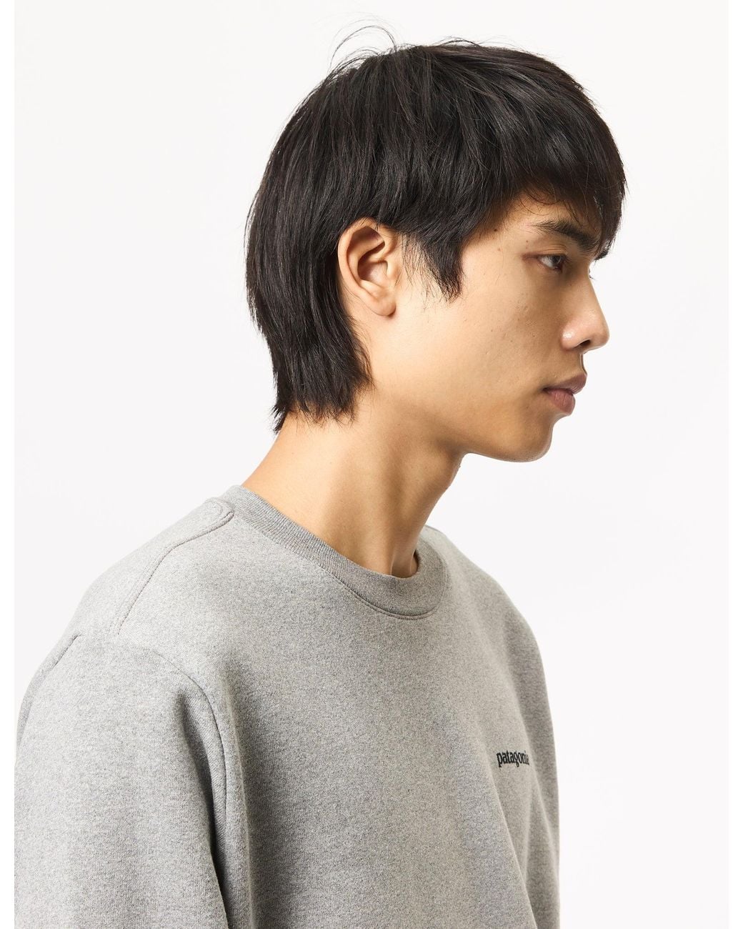 Patagonia Gray Fitz Roy Icon Uprisal Crew Sweatshirt for men