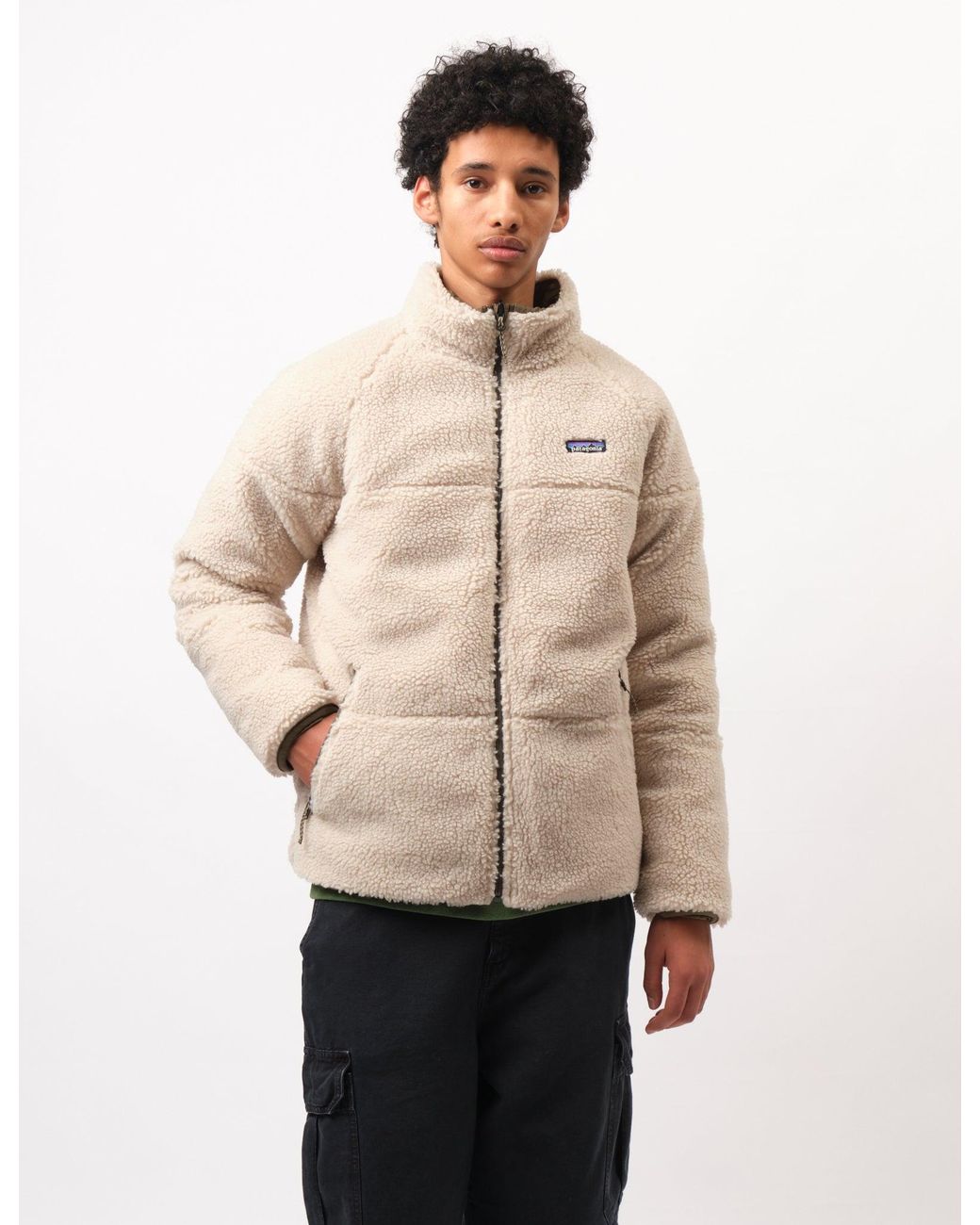 Patagonia Green Reversible Silent Down Jacket for men