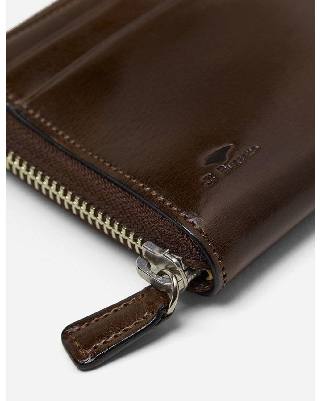Il Bussetto Brown Small Zip Wallet (Leather) for men