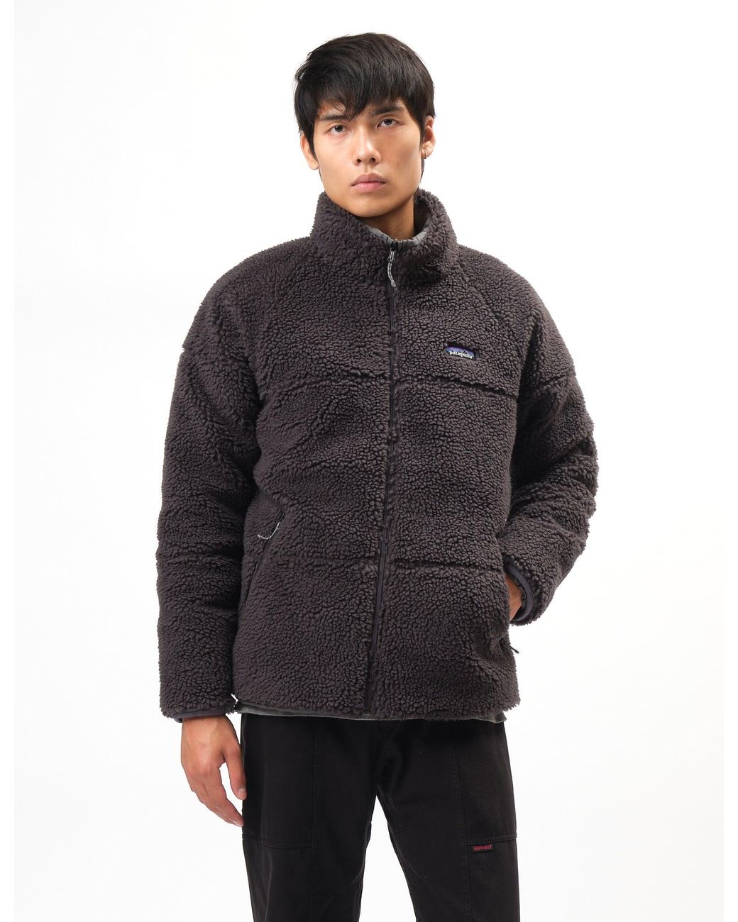 Patagonia Gray Reversible Silent Down Jacket for men