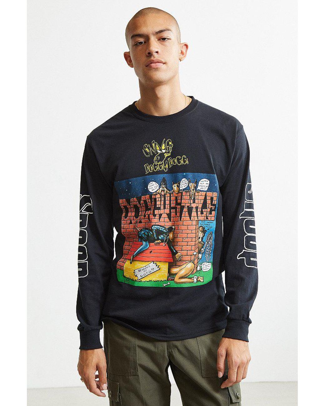 Urban Outfitters Snoop Doggystyle Long Sleeve Tee in Black for Men | Lyst