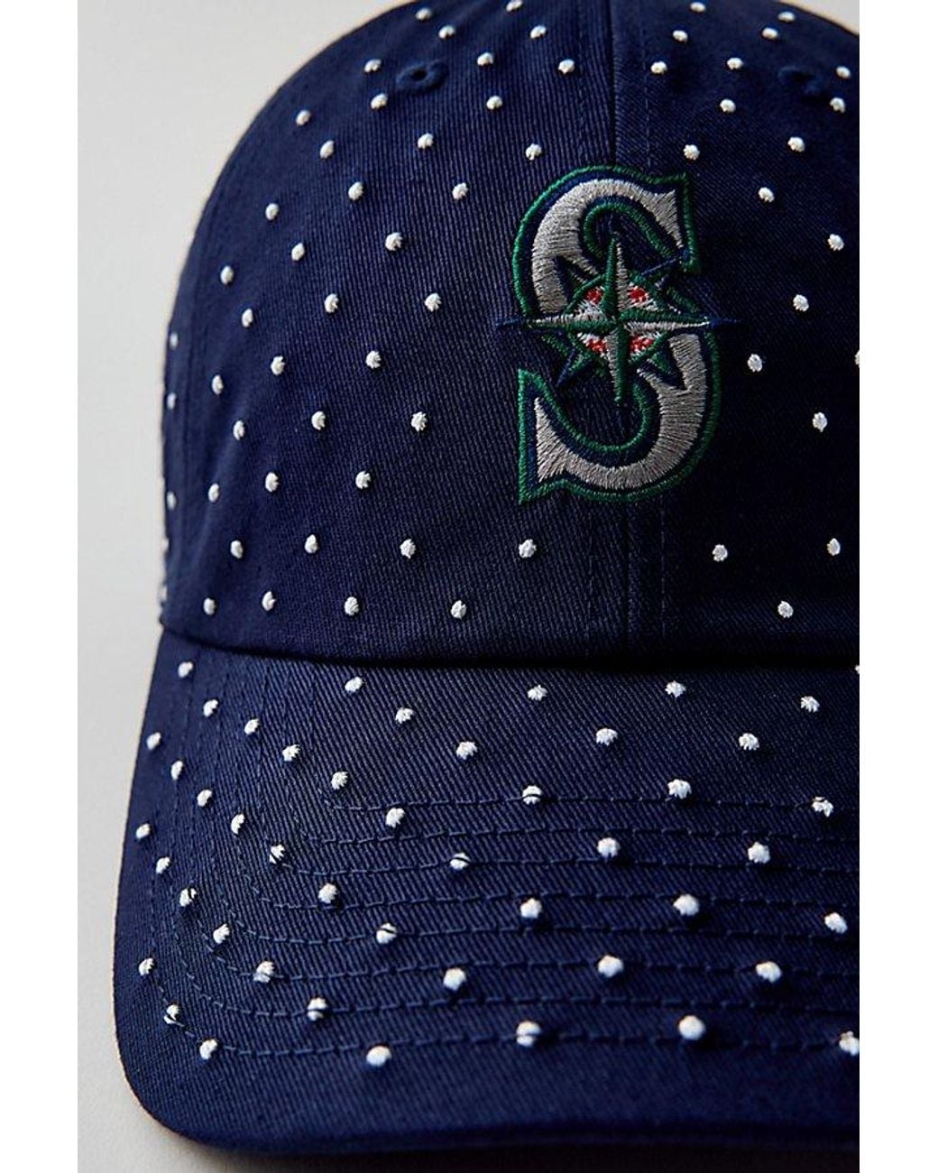 Mitchell & Ness Blue Mlb Seattle Mariners Polka Dot Dad Hat