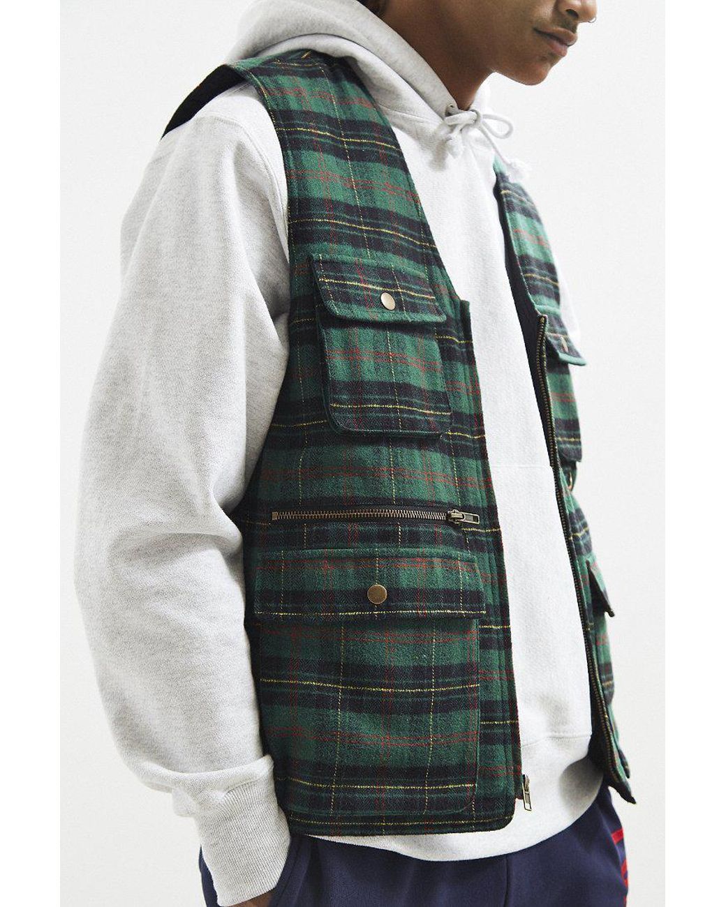 Urban Outfitters Uo Utility Vest in Green for Men | Lyst Canada