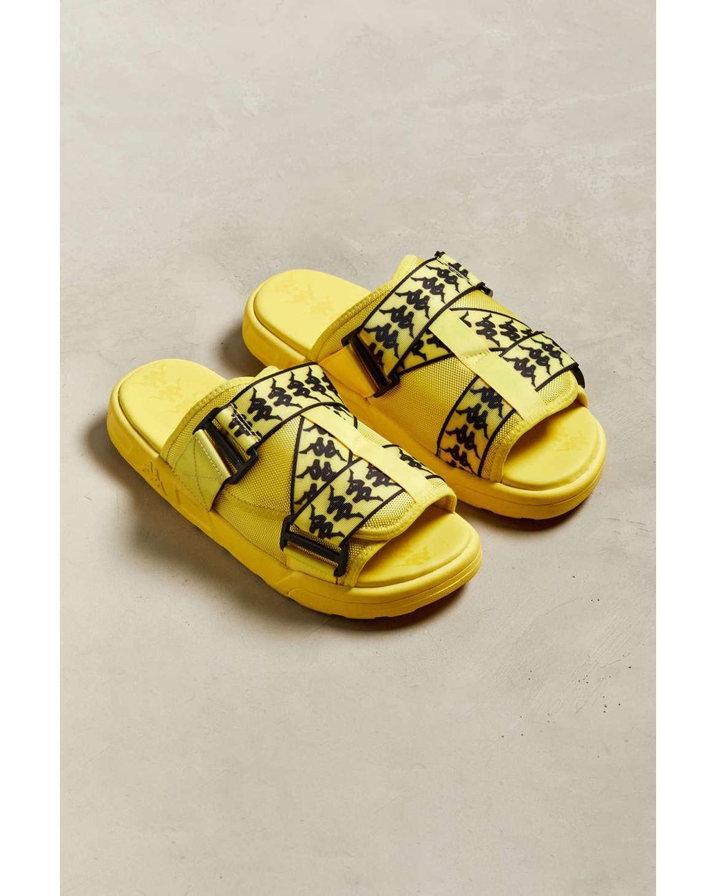 Kappa Banda Mitel 1 Orange Slide Sandal in Yellow for Men | Lyst Canada