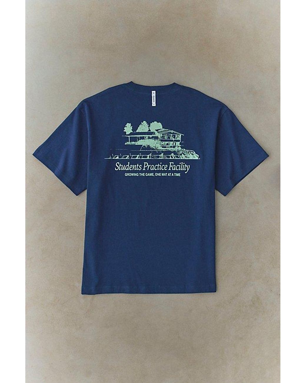 Students Golf Blue Students Practice Facility Graphic Tee for men