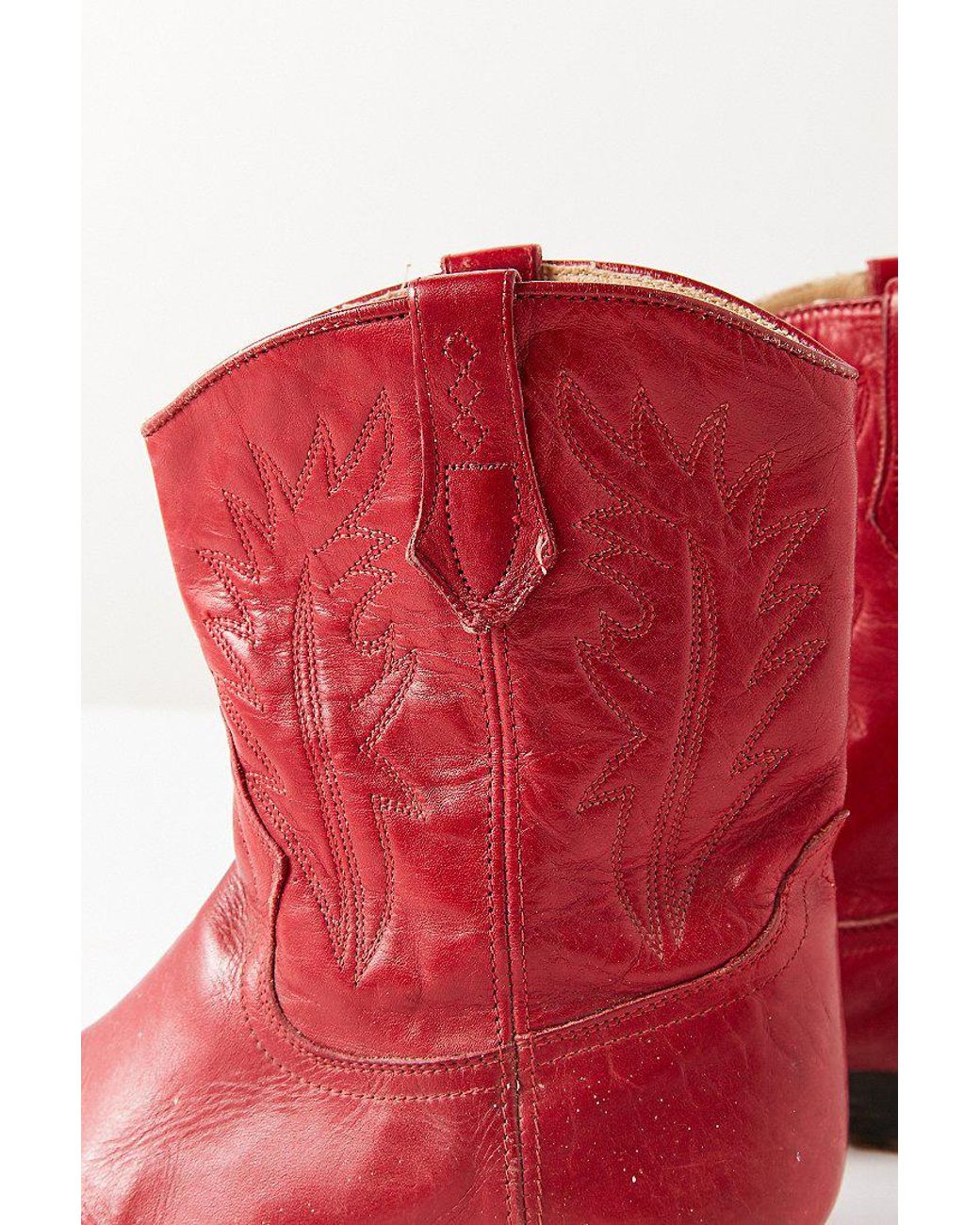 Urban Outfitters Vintage Red Short Cowboy Boot Lyst