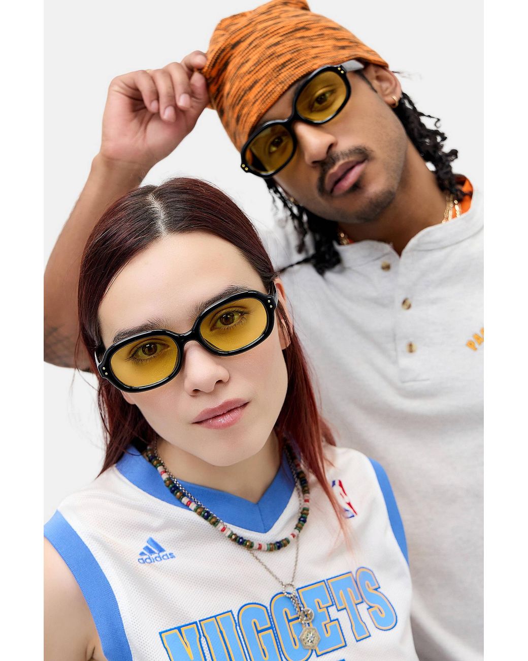 Urban Outfitters Blue Uo Oslo Sunglasses