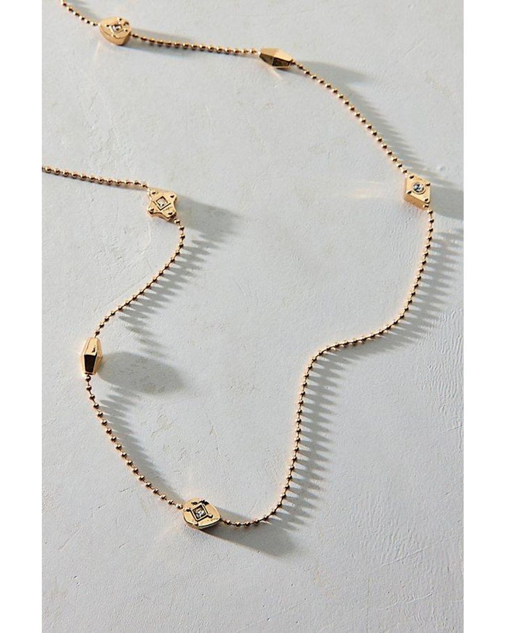 Urban Outfitters Gray Thousand Hours Long Chain Layering Necklace