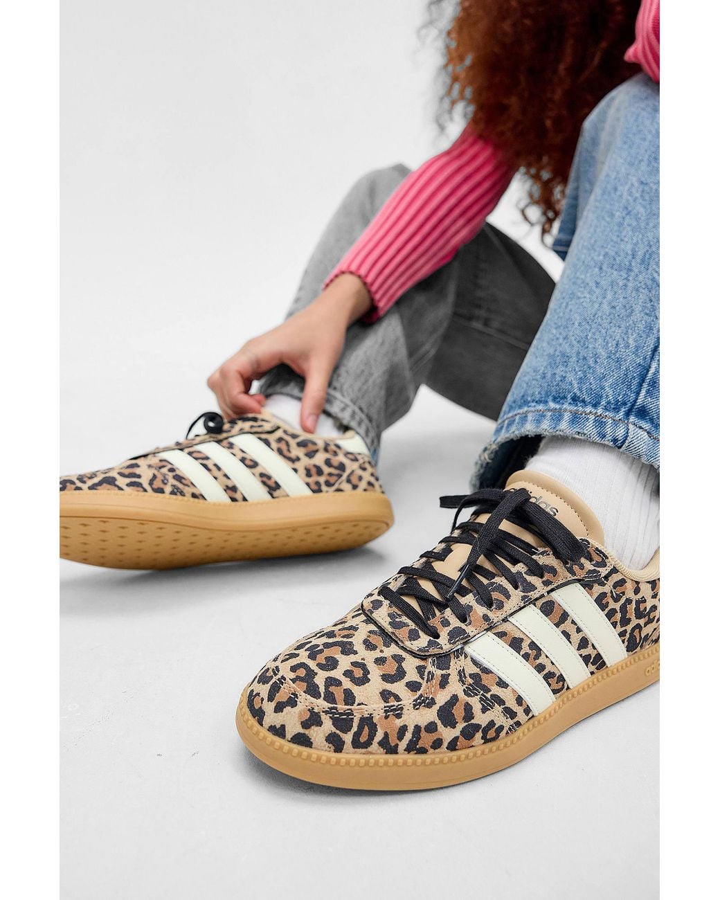 Adidas Originals Brown Leopard Breaknet Trainers