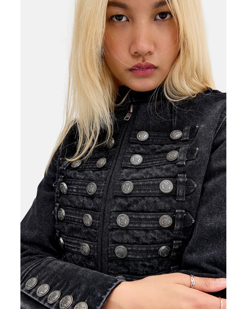 Minga Black Hilda Zip-through Utility Jacket