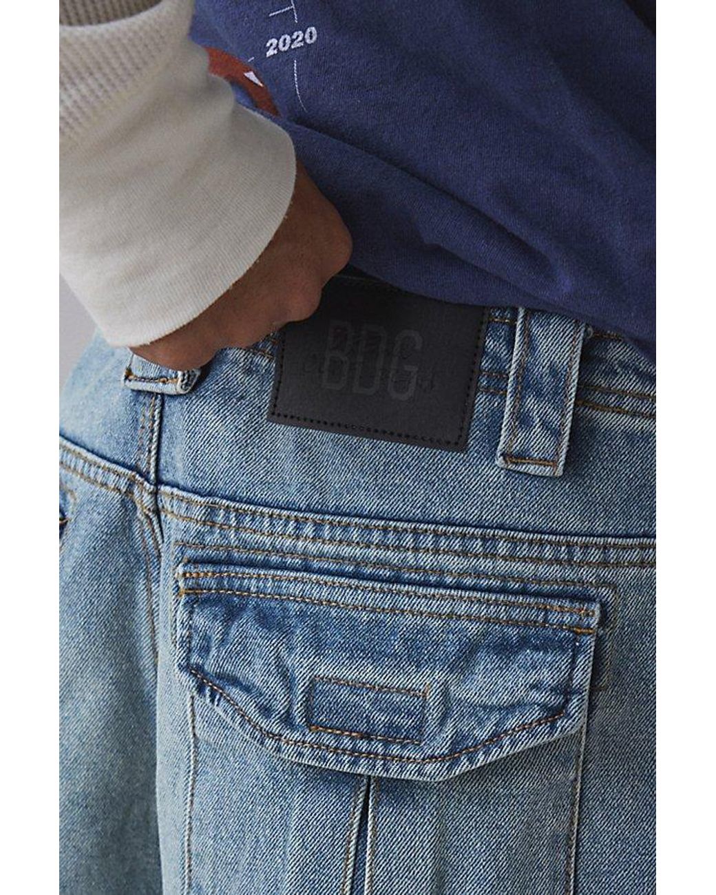 Bdg BDG Jacob Denim Cargo Jean in Blue for Men | Lyst