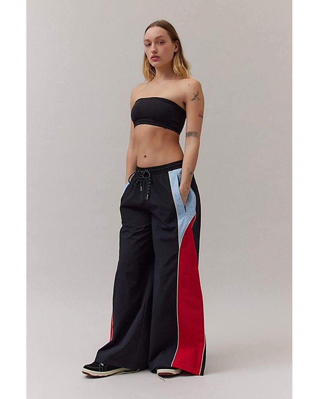 【BAON】Bidang Track Nylon Banding Wide Pants BAON (バオン) - ビダントラックナイロンバンディングワイド