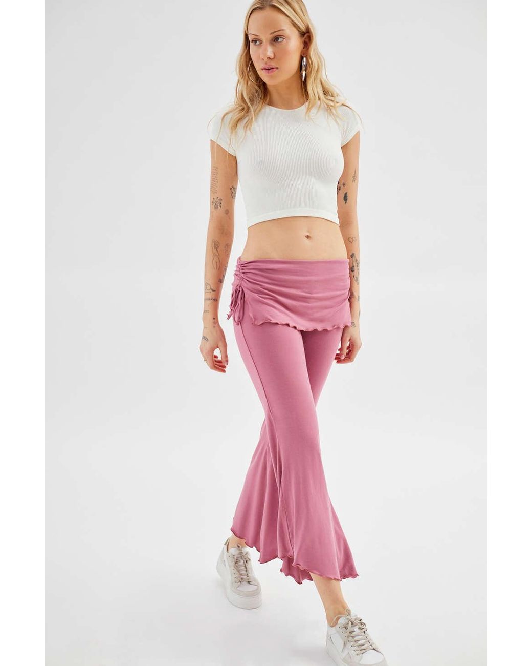 Out From Under Low-rise Foldover Lounge Pant in Pink