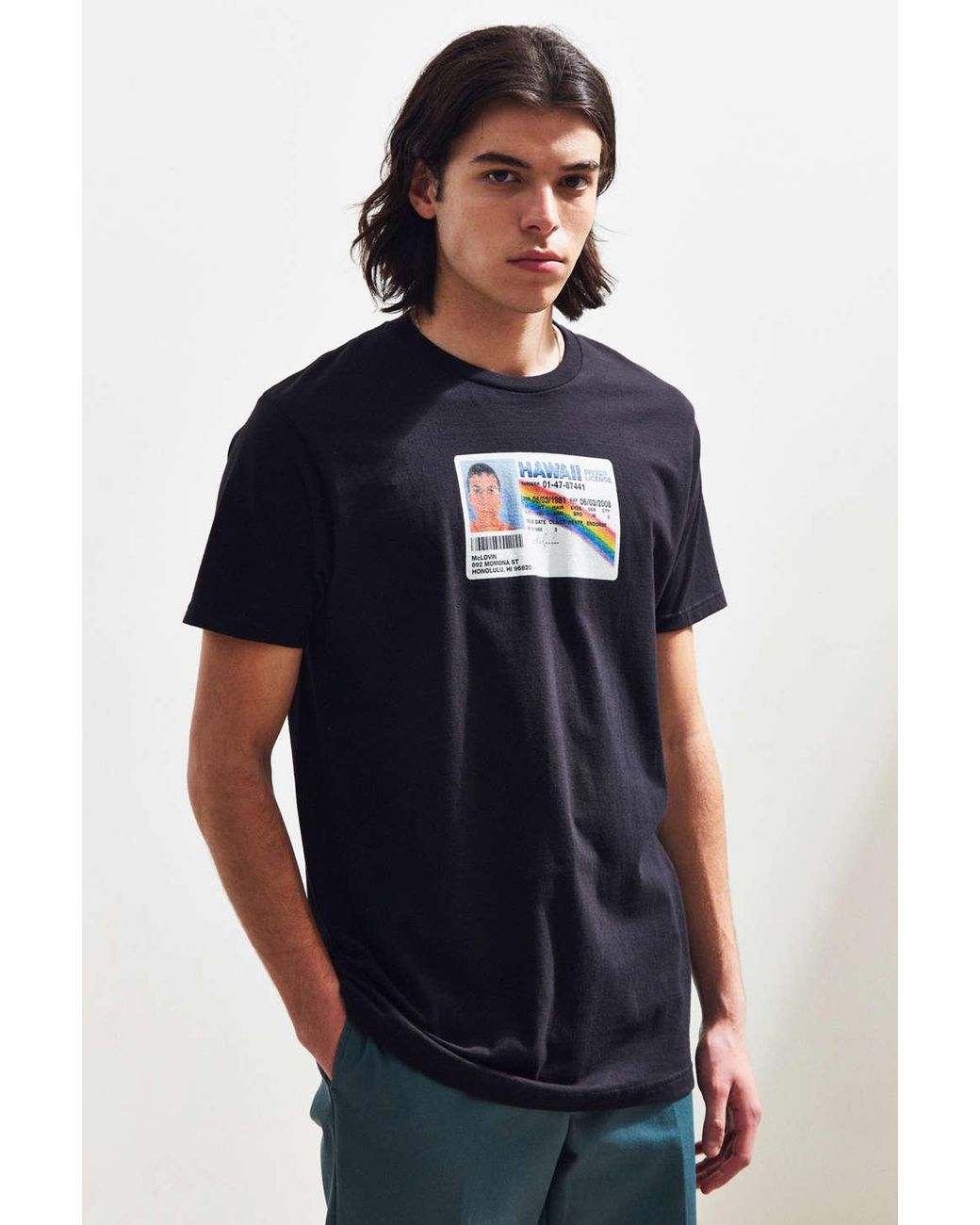 Urban Outfitters Superbad Mclovin Id Tee in Black for Men | Lyst