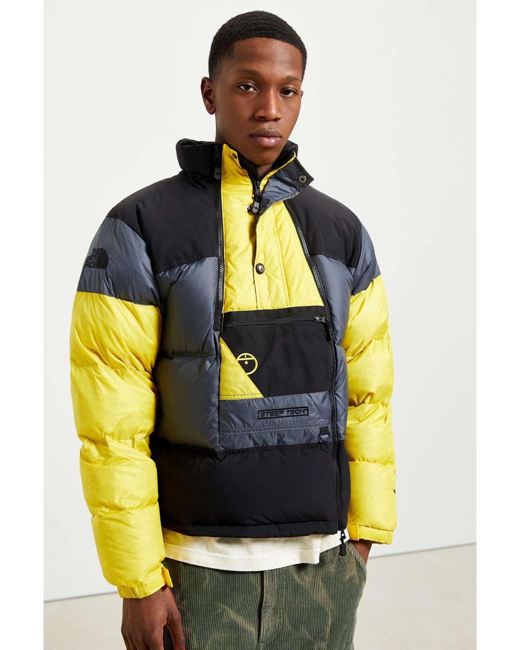 The North Face Steep Tech Down Jacket in Yellow for Men | Lyst Canada