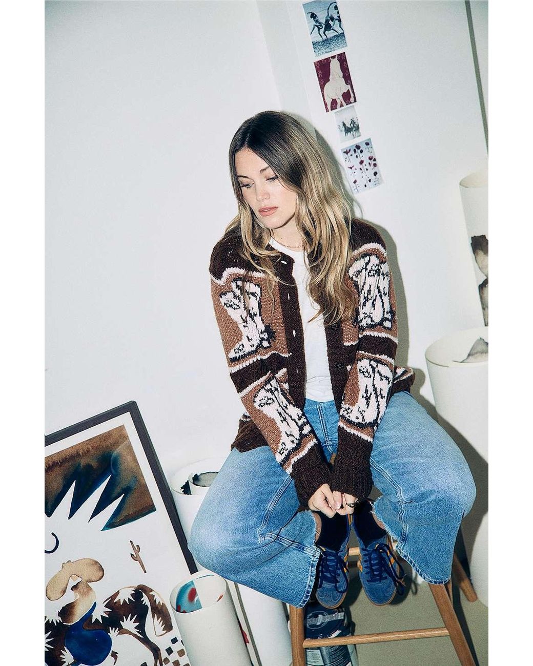 Urban Outfitters x TuftLuck Tuftluck Uo Exclusive Cowboy Boot