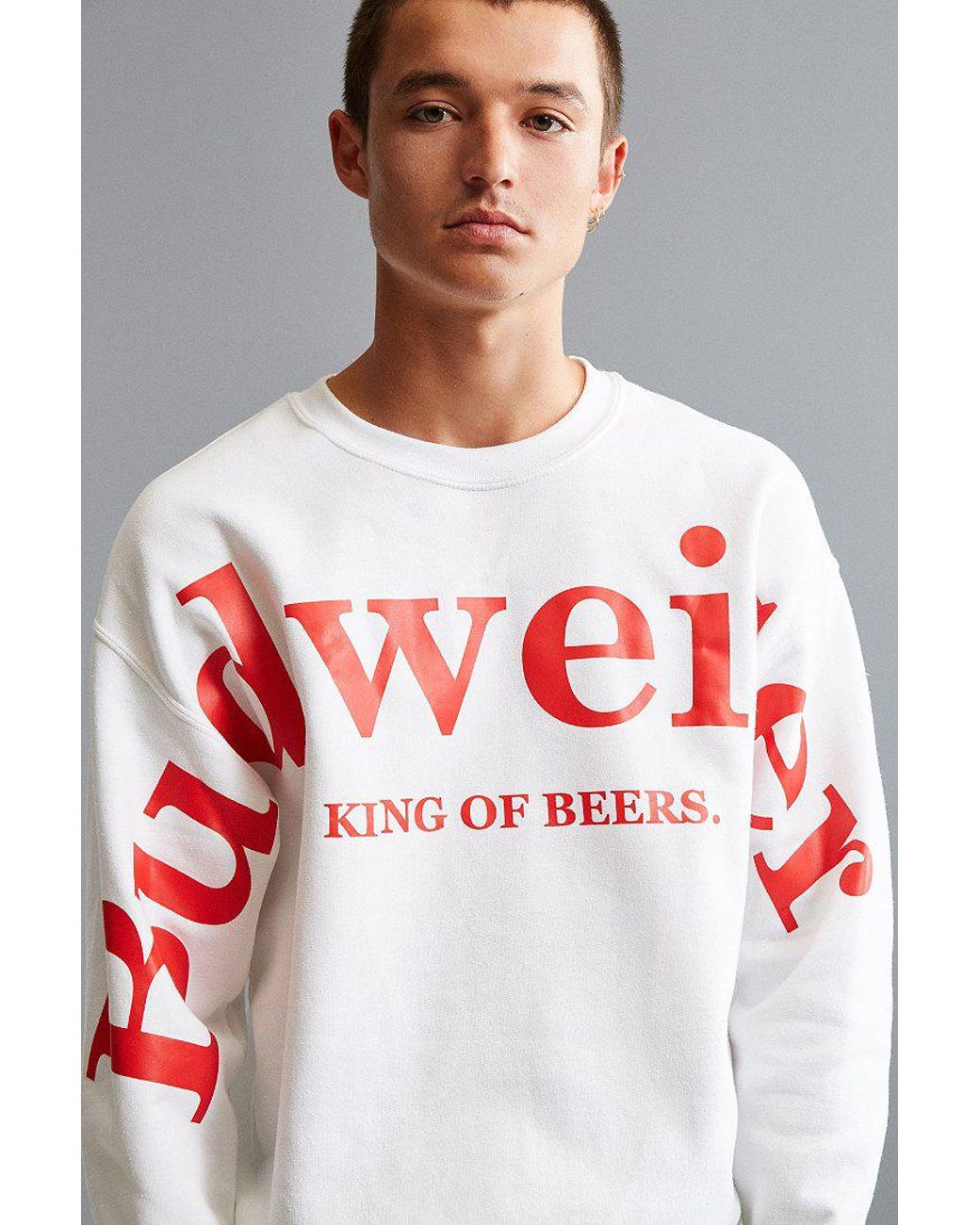 Budweiser crew neck sale