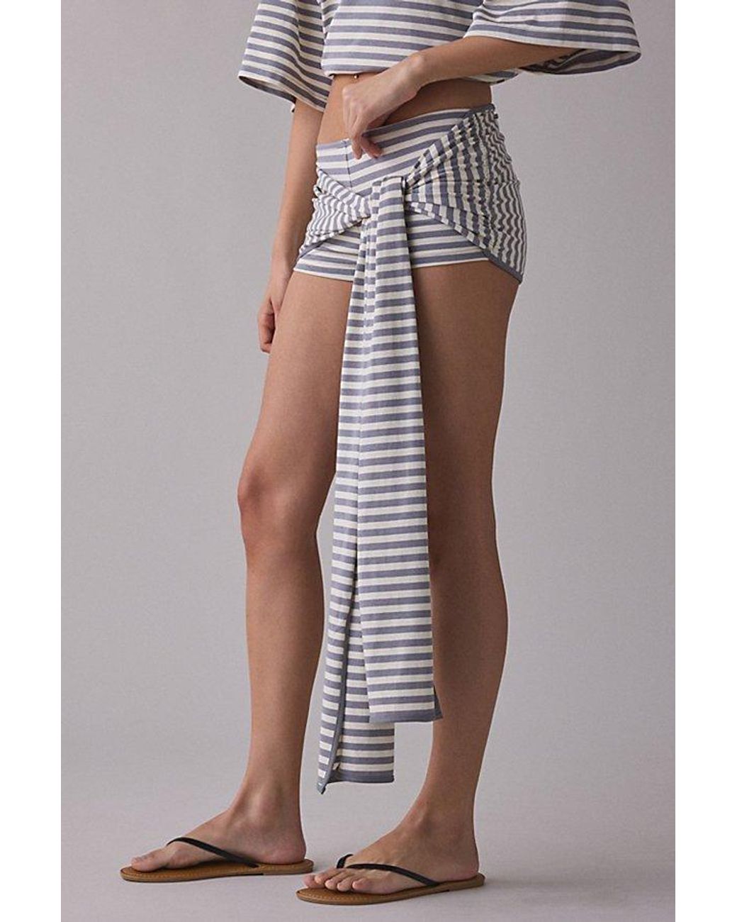Lioness Multicolor Bloom Tie-Front Wrap Mini Skort