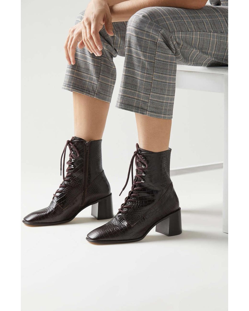E8 By Miista Emma Lace-up Boot in Black | Lyst