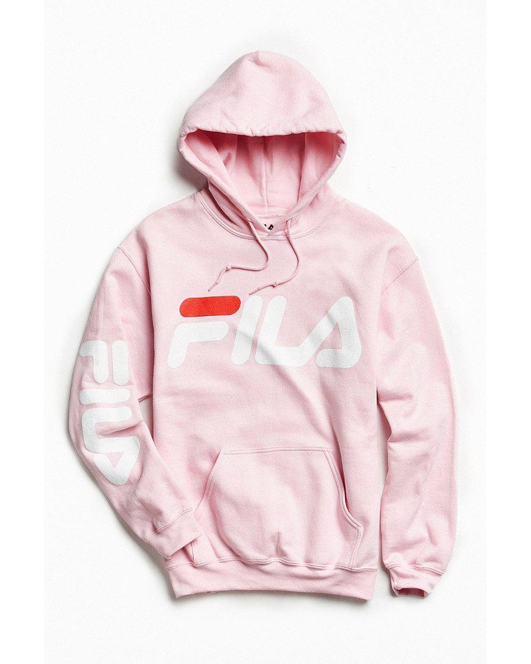 Fila Fila Script Hoodie Sweatshirt in Pink for Men | Lyst