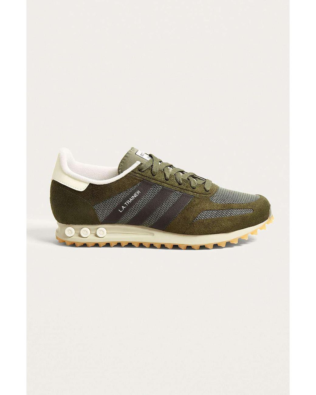 adidas La Trainer Green Trainers for Men Lyst UK