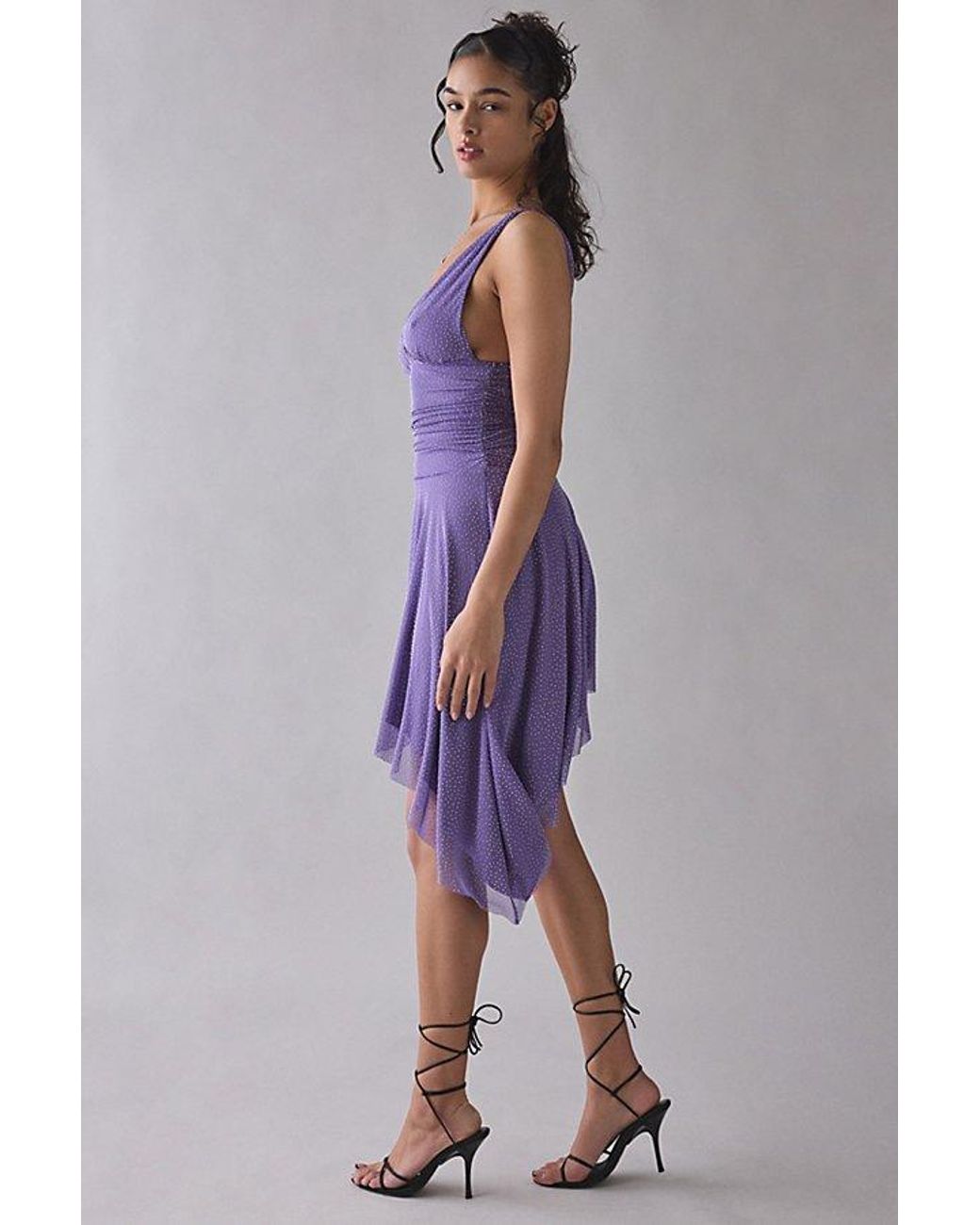 princess polly baby blue dress Polo Ralph Lauren Hemp Short-Sleeve Wrap Dress main image 1