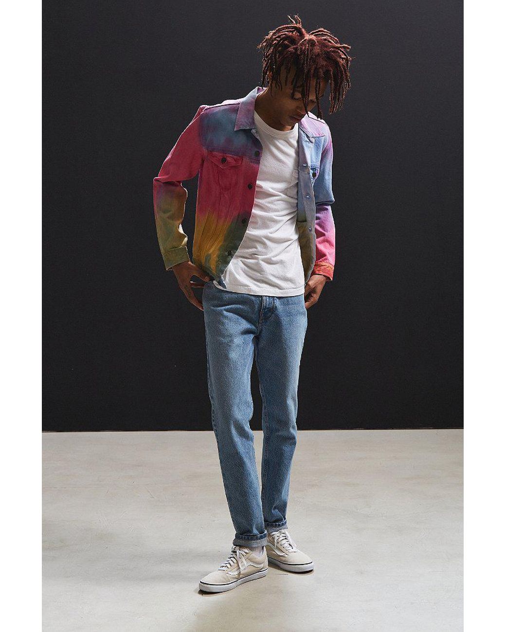Levi s Levi s Tie dye Denim Trucker Jacket for Men Lyst