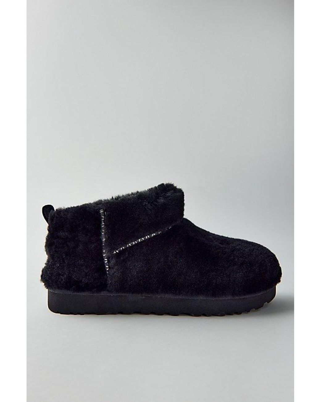 Ugg Blue Classic Fluffed Ultra Mini Boots