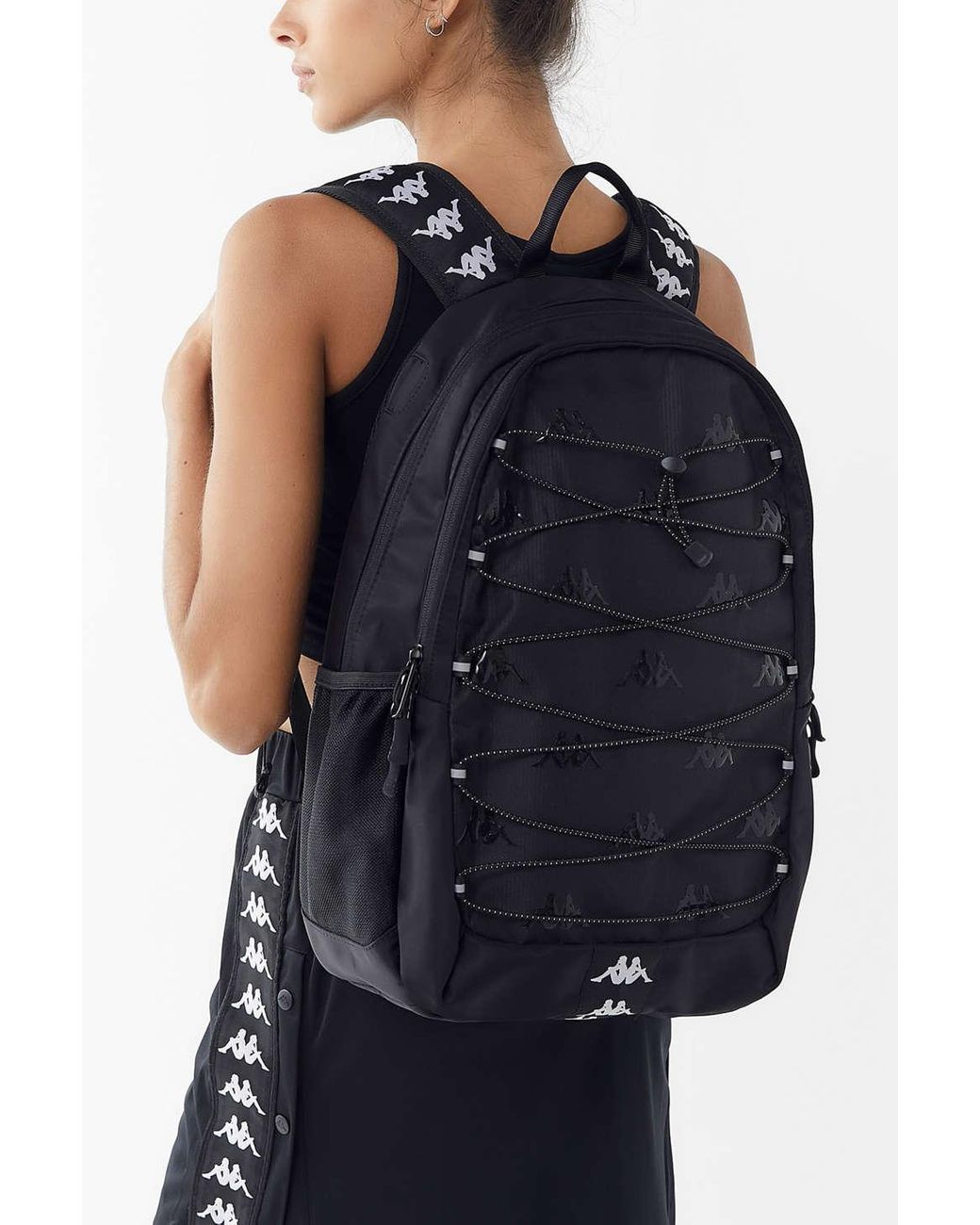 Kappa The Premium Backpack In Black And White | Lyst
