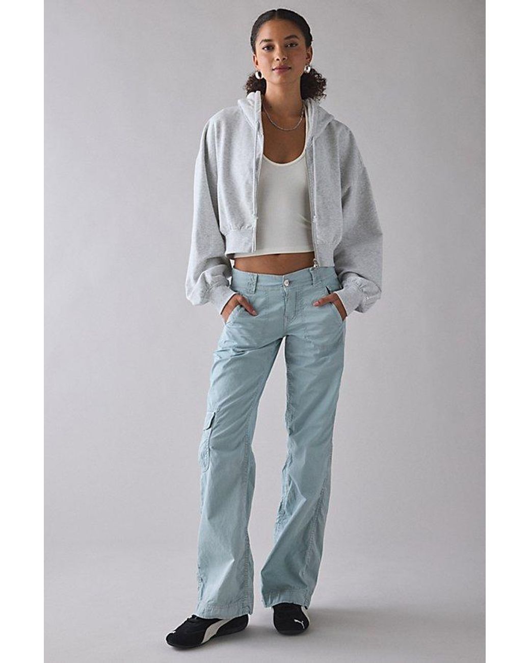 BDG Blue 360 Utility Low-Rise Straight Leg Pant